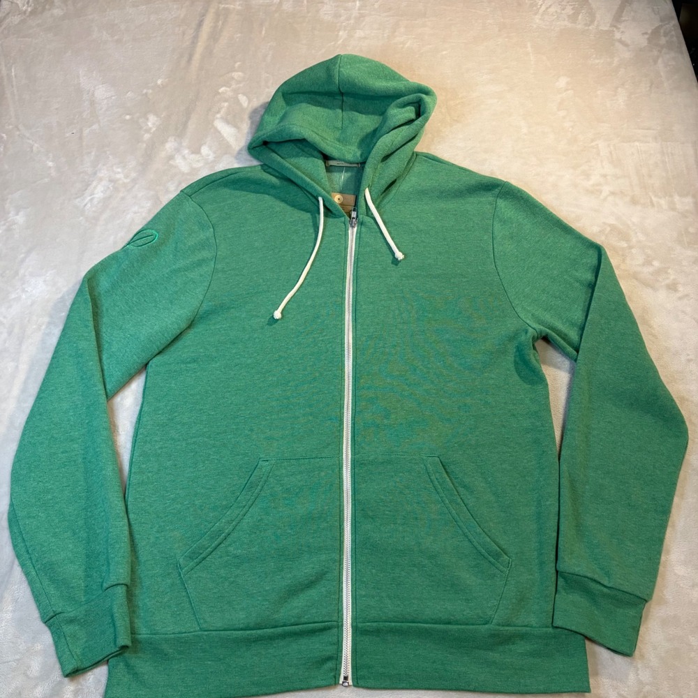 Alternative Earth Eco-Fleece Full Zip Hoodie Eco True Green XL 09590F2